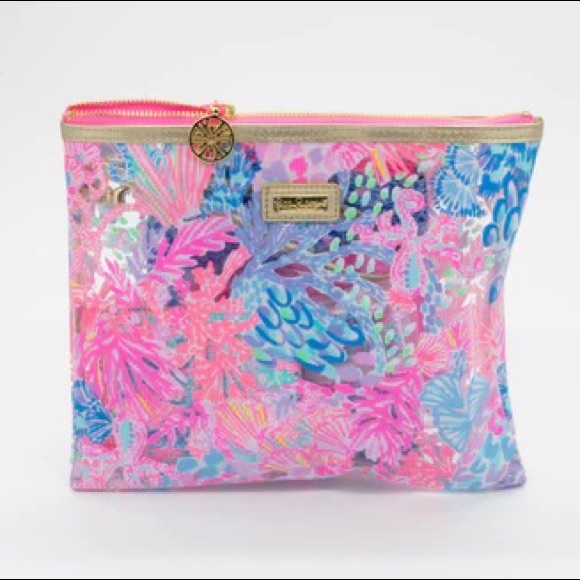 NEW Lilly Pulitzer Beach Day Pouch Multi Splendor In The Sand - Picture 4 of 4